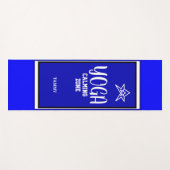 Tapis De Yoga Nom de l'étoile blanche bleue (Devant (Horizontal))