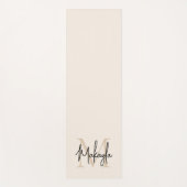 Tapis De Yoga Nom de monogramme moderne (Devant)