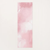 Tapis De Yoga Nom de script aquarelle rose blush cool  (Dos)