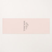 Tapis De Yoga Nom d'écriture minimaliste moderne (Devant (Horizontal))