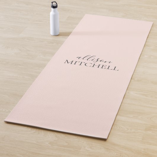 Tapis De Yoga Nom d'écriture minimaliste moderne (En situation)