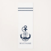 Tapis De Yoga Nom du bateau d'Ancres nautiques (Devant)