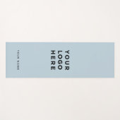 Tapis De Yoga Nom du logo commercial Dusty Blue sur mesure Insta (Devant (Horizontal))