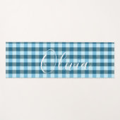 Tapis De Yoga Nom du plan bleu (Devant (Horizontal))