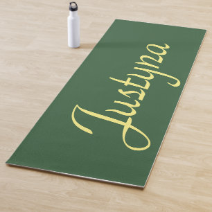 Tapis De Yoga Nom élégant Hunter Green Style simple