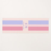 Tapis De Yoga Nom et initiale personnalisés (Devant (Horizontal))