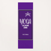 Tapis De Yoga Nom étoile blanche indigo (Devant)