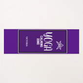 Tapis De Yoga Nom étoile blanche indigo (Devant (Horizontal))