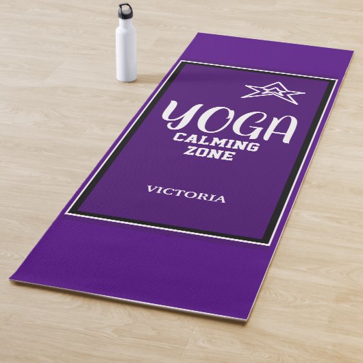 Tapis De Yoga Nom étoile blanche indigo (En situation)