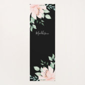 Tapis De Yoga Nom floral personnalisé (Dos)