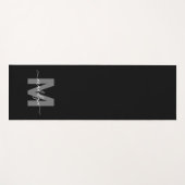 Tapis De Yoga Nom initial de l'entraînement personnalisé Monogra (Devant (Horizontal))