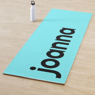 Tapis De Yoga Nom moderne bleu électrique Style simple