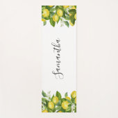 Tapis De Yoga Nom moderne citron citron (Devant)