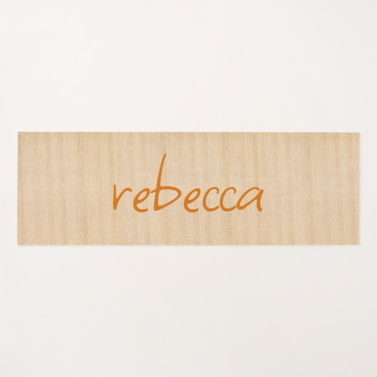 Tapis De Yoga Nom moderne simple (Devant (Horizontal))