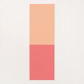 Tapis De Yoga Nom monogramme simple Typographie Peach (Dos)