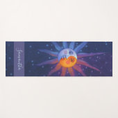 Tapis De Yoga Nom monogramme Sun and Moon (Devant (Horizontal))