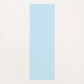 Tapis De Yoga Nom personnalisable bleu clair blanc double face (Devant)