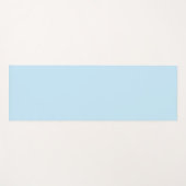 Tapis De Yoga Nom personnalisable bleu clair blanc double face (Devant (Horizontal))