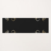 Tapis De Yoga Nom personnalisé Aligné Gold Chakra (Dos (Horizontal))