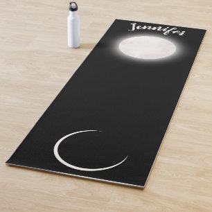 Tapis De Yoga Nom personnalisé Céleste pleine lune Crescent lune