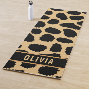 Tapis De Yoga Nom personnalisé classique Cheetah Poster de anima
