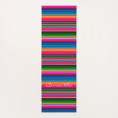 Tapis De Yoga Nom personnalisé Couverture de serape mexicaine Co (Dos)