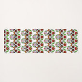 Tapis De Yoga Nom personnalisé Crâne à sucre (Dos (Horizontal))