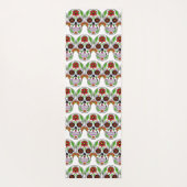 Tapis De Yoga Nom personnalisé Crâne à sucre (Dos)