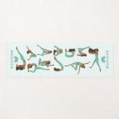 Tapis De Yoga Nom personnalisé du poste de yoga (Devant (Horizontal))