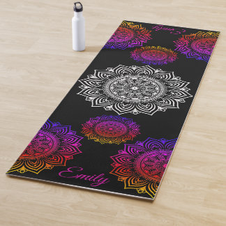 Tapis De Yoga Nom Personnalisé Mandala Exercice Yoga Mat