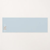 Tapis De Yoga Nom personnalisé Monogramme (Devant (Horizontal))