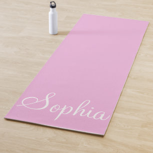 Tapis De Yoga Nom personnalisé Yoga rose