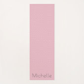 Tapis De Yoga Nom rose (Devant)