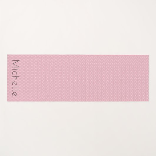Tapis De Yoga Nom rose (Devant (Horizontal))