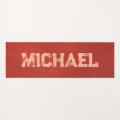 Tapis De Yoga Noms de Modèles tendance en cuir Brown (Devant (Horizontal))