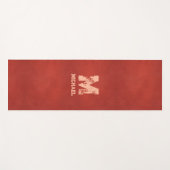 Tapis De Yoga Noms des monogrammes de texte dénaturé (Devant (Horizontal))