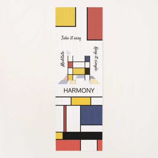 Tapis De Yoga Noplasticisme incroyable Art Monogramme. Lettre H (Devant)