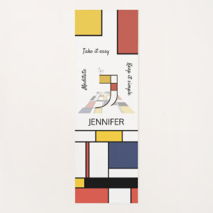 Tapis De Yoga Noplasticisme incroyable Art Monogramme. Lettre J