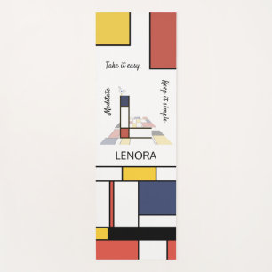 Tapis De Yoga Noplasticisme incroyable Art Monogramme. Lettre L