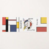 Tapis De Yoga Noplasticisme incroyable Art Monogramme. Lettre Q (Devant (Horizontal))