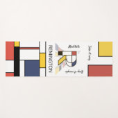 Tapis De Yoga Noplasticisme incroyable Art Monogramme. Lettre R (Devant (Horizontal))