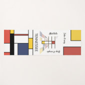 Tapis De Yoga Noplasticisme incroyable Art Monogramme. Lettre T (Devant (Horizontal))