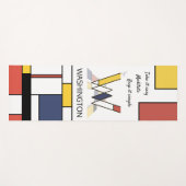 Tapis De Yoga Noplasticisme incroyable Art Monogramme. Lettre W (Devant (Horizontal))