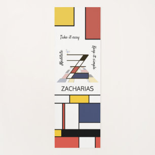 Tapis De Yoga Noplasticisme incroyable Art Monogramme. Lettre Z