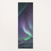 Tapis De Yoga Northern Lights Mountain Nature Photo (Devant)