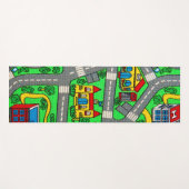 Tapis De Yoga nostalgie des années 90, Moquette de piste Voiture (Devant (Horizontal))