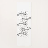 Tapis De Yoga Notes de musique fantaisie (Dos)