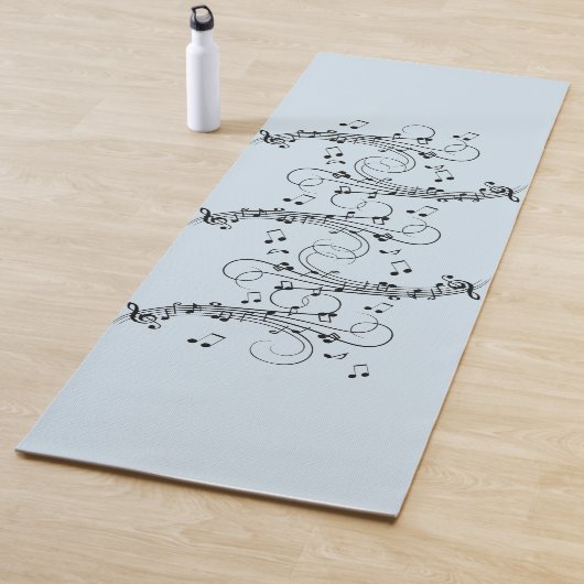 Tapis De Yoga Notes de musique fantaisie (En situation)