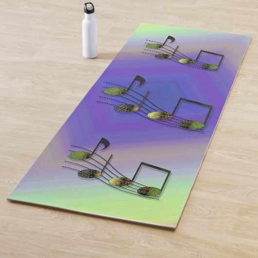 Tapis De Yoga Notes Dubstep Yoga Mat (En situation)