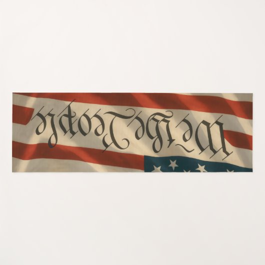 Tapis De Yoga Nous le peuple (Devant (Horizontal))